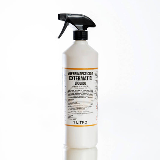Insecticida Extermatic 1 litro amplio espectro con pulverizador listo para usar profesional