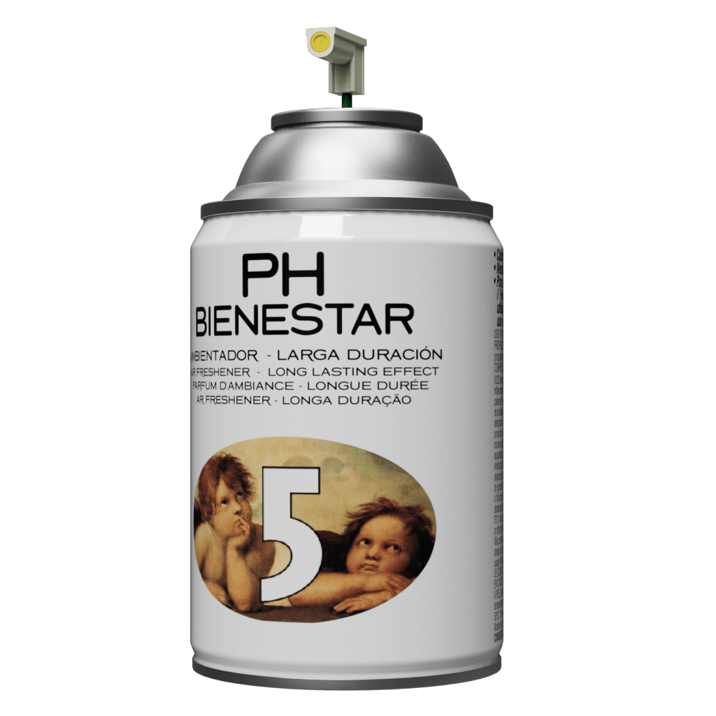 Ambientador aerosol PH Bienestar aroma 5 dulce angelical - Spray larga duración suave infantil