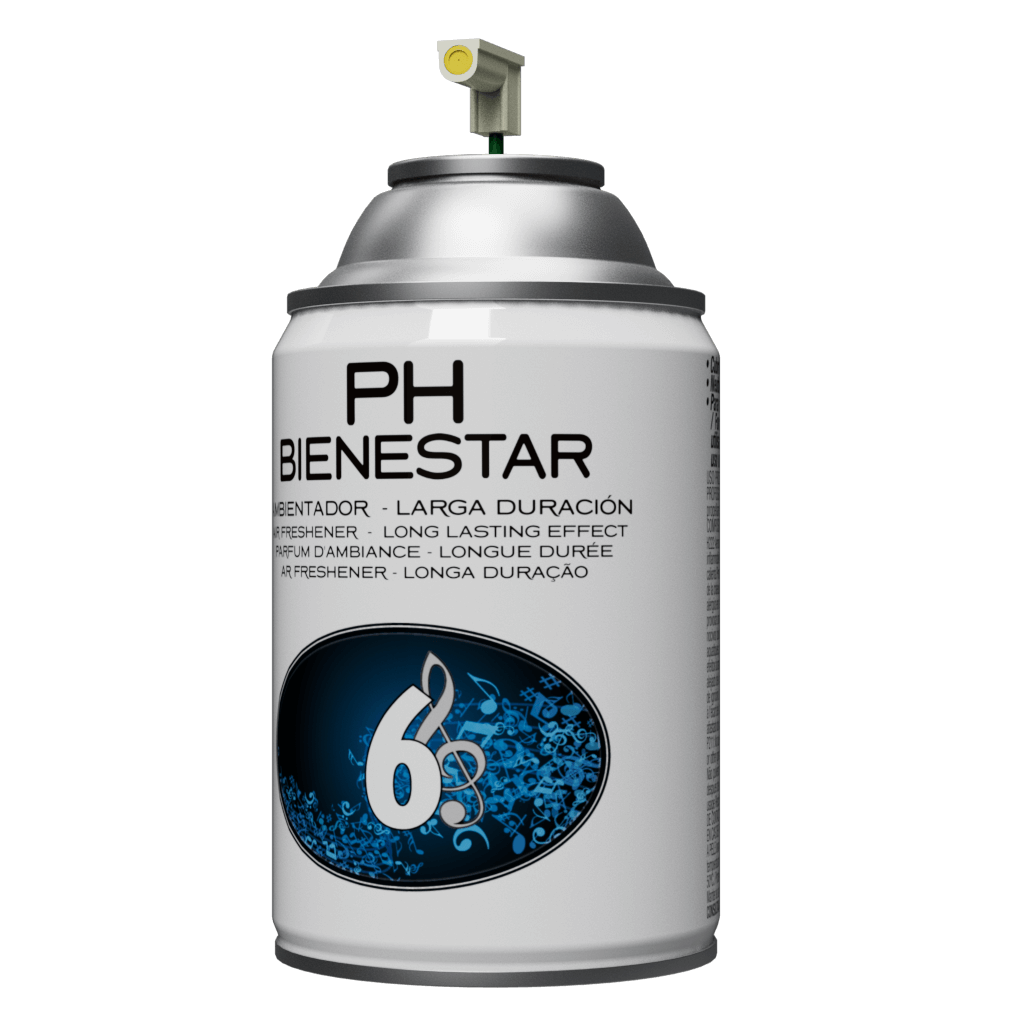 Ambientador aerosol PH Bienestar aroma 6 musical notas - Perfumador larga duración armónico moderno