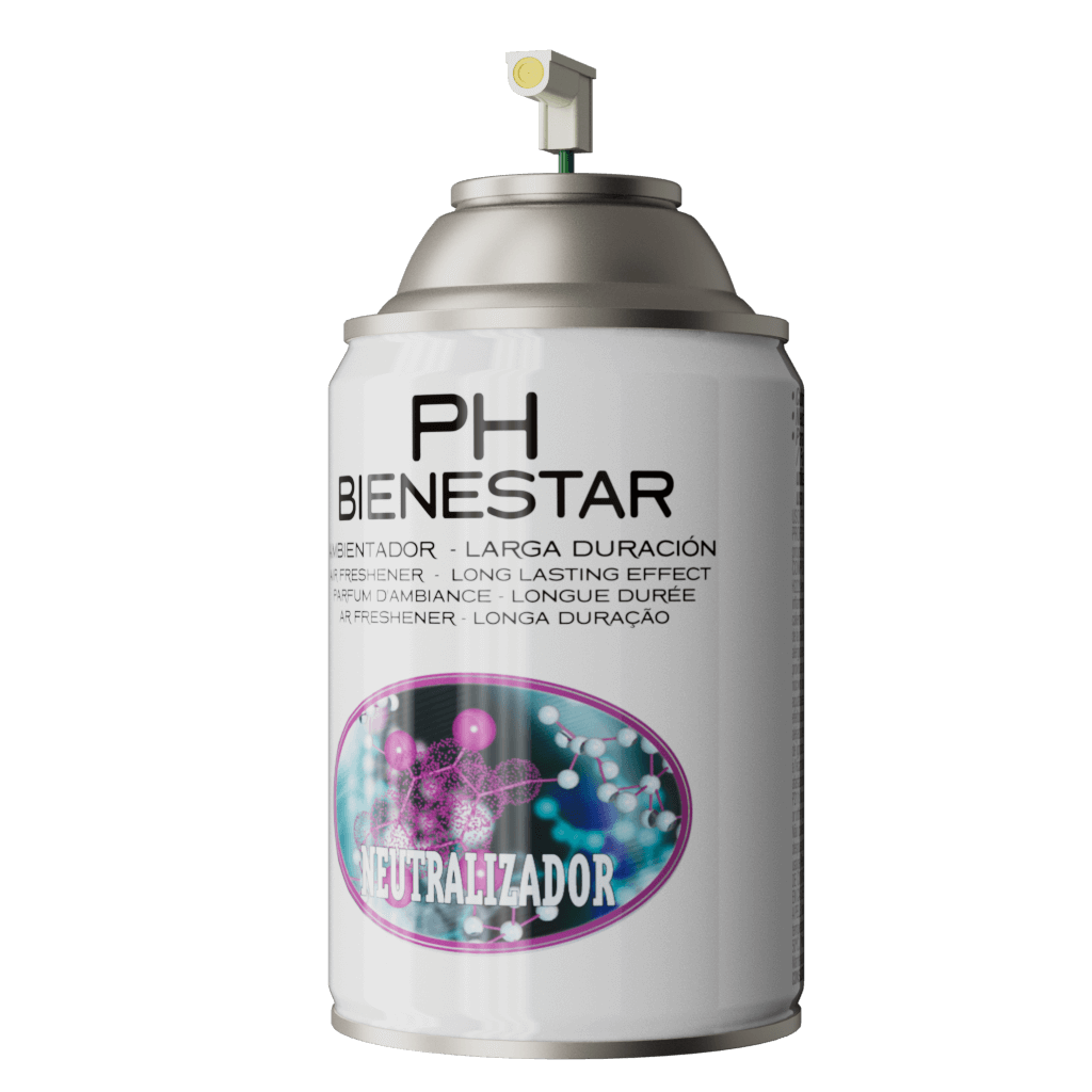 Neutralizador aerosol PH Bienestar anti-olores moléculas - Eliminador larga duración científico profesional