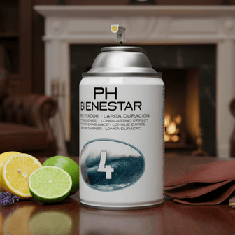 Ambientador aerosol Perfume 4 Boxx tipo Hugo Boss cítrico cuero PH Bienestar 250ml masculino (Perfume #4 BOXX Hombre)