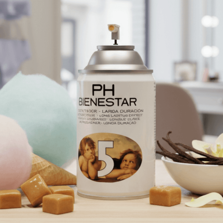 Ambientador aerosol Perfume 5 Angel tipo Mugler dulce goloso PH Bienestar 250ml femenino adictivo (Perfume #5 ANGEL Mujer)