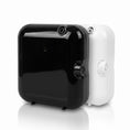 Cargar la imagen en la vista de la galería, Difusor nebulizador Bluetooth compacto 100ml Serviaroma Shop en color negro y blanco, dispensador automático de ambientador profesional para pared
